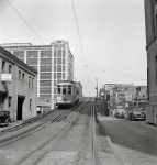 April  Baltimore Maryland Elevated trolley A restaurant gas station public transportation and booze all in one handy view